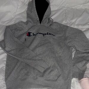 Champion Heather Gray Pullover Hoodie